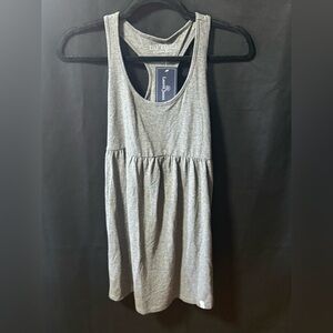 Lauren James Gray Gathered Tank Mini Dress